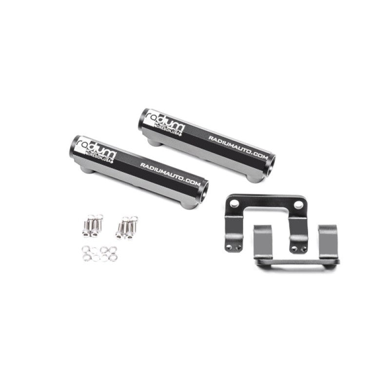 Radium Engineering high-flow fuel rail kit for 2013-2017 Scion FR-S, Subaru BRZ, and Toyota 86 FA20 engines.