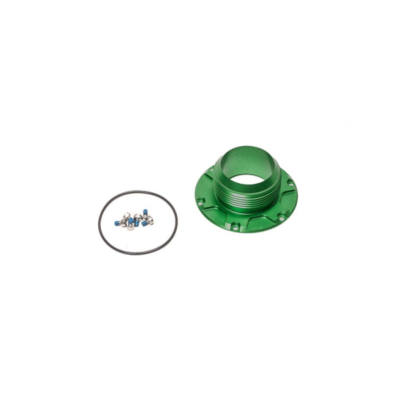 Radium Engineering 20-1008 machined aluminum 24AN male remote mount fuel filler adapter