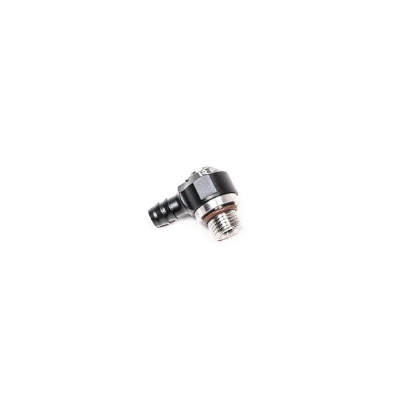 Radium Engineering 6AN ORB swivel banjo fitting with 10mm hose barb adapter.
