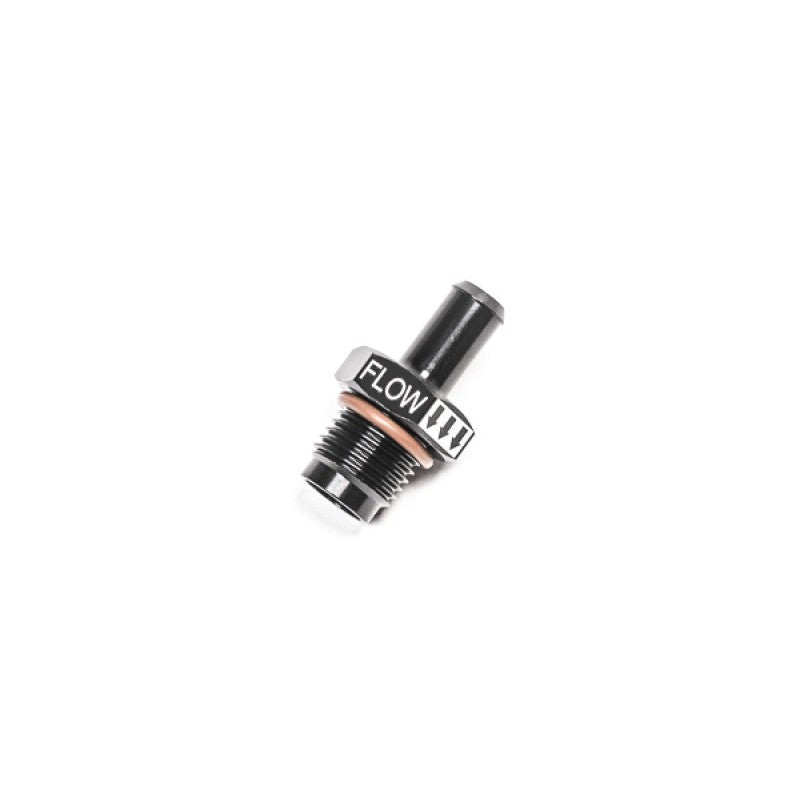 Radium Engineering 20-1533 one-way check valve featuring 6AN ORB male thread and 8.5mm hose barb.