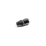 Radium Engineering black anodized -8AN straight PTFE hose end fitting with wrench-together assembly