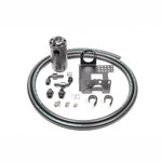 Radium Engineering Fluid Lock single catch can kit for 1990-2005 Mazda MX-5 Miata with mounting hardware.