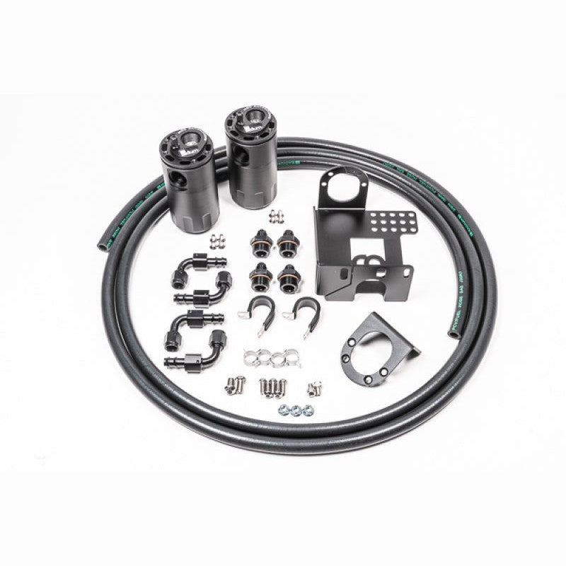 Radium Engineering Dual Catch Can Kit with Fluid Lock and mounting brackets for 1990-2005 Mazda MX-5 Miata