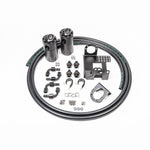 Radium Engineering Dual Catch Can Kit with Fluid Lock and mounting brackets for 1990-2005 Mazda MX-5 Miata