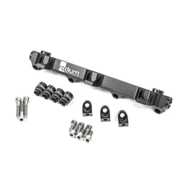 Radium Engineering CNC machined aluminum fuel rail for 1991-1995 Toyota MR2 with 3S-GTE engine