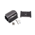 Radium Engineering fuel filter mounting bracket and hardware for Mazda RX-7 FD rear subframe installation.