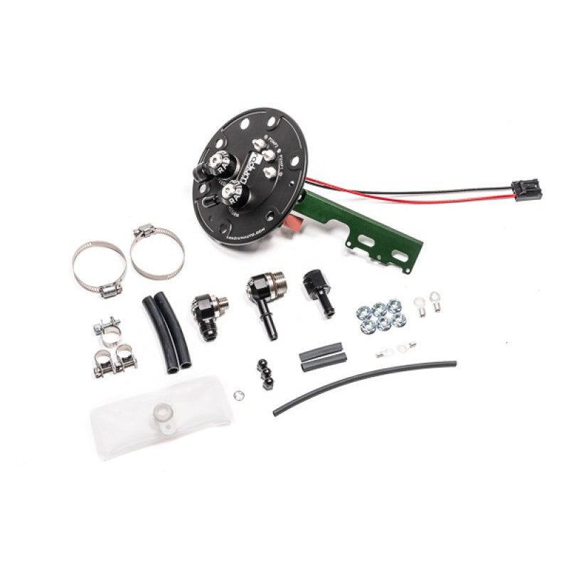Radium Engineering anodized aluminum fuel pump hanger for 1992-2001 Honda Civic and Acura Integra