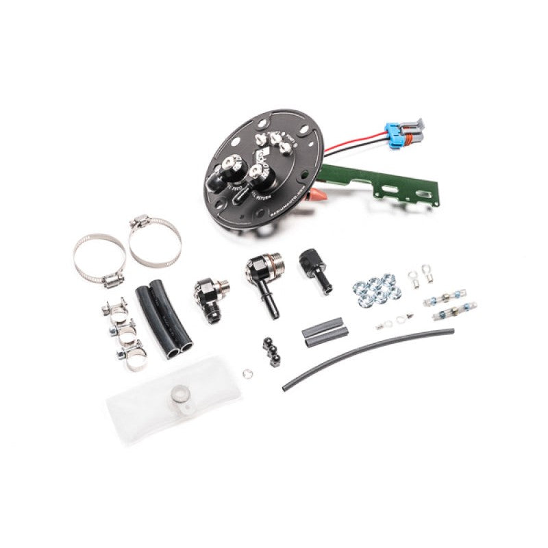 Anodized Radium Engineering fuel hanger assembly for 1992-2001 Honda Civic and Acura Integra