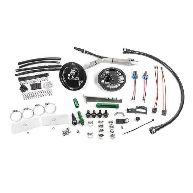 Radium Engineering aluminum drop-in fuel pump hanger assembly for 2001-2006 BMW E46 3-Series and M3.