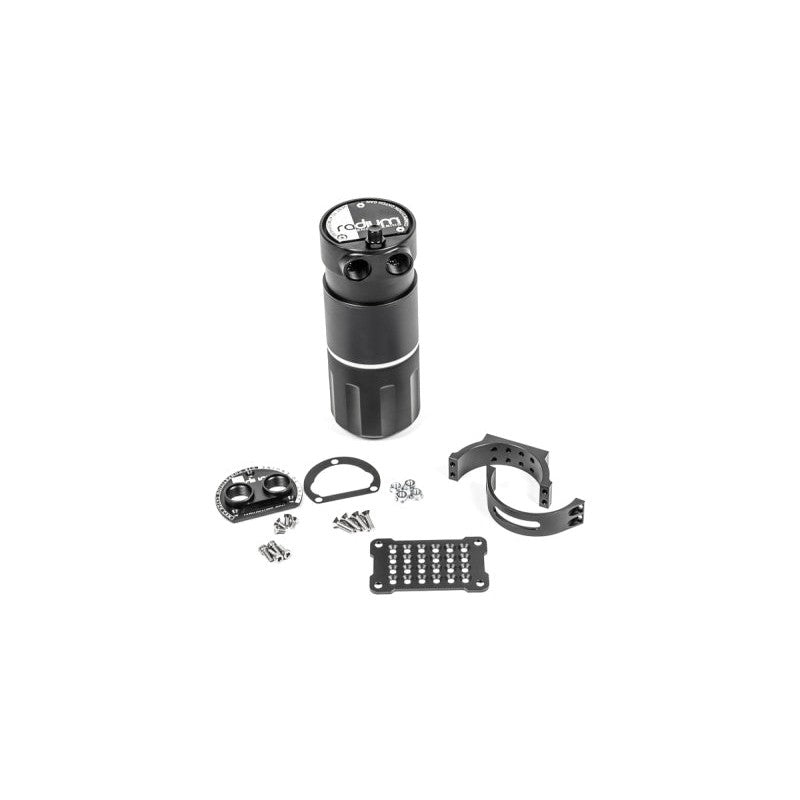 Radium Engineering XL billet aluminum competition catch can with dual -10AN ORB ports and VTA filter top