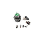 Green anodized Radium Engineering Direct Mount Regulator with 8AN ORB port and tool-free adjustment knob