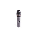 Radium Engineering machined aluminum DSV 12AN ORB to 12AN male internal discriminator safety valve.