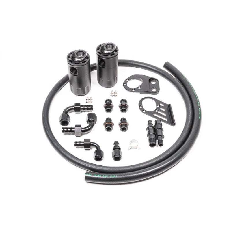 Radium Engineering dual oil catch can kit with Fluid Lock for 2014-2019 Ford Fiesta ST, MPN 20-0379-FL