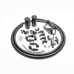 Radium Engineering Dual Catch Can Kit with Fluid Lock technology and mounting brackets for Nissan R32 Skyline GT-R.