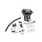 Radium Engineering drop-in fuel pump hanger for Mitsubishi Evolution 7/8/9, compatible with Walbro F90000-series pumps.