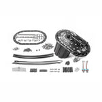 Radium Engineering FCST-X fuel cell surge tank with anodized components and lift-out pump modules.