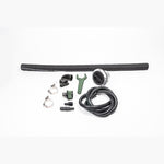 Radium Engineering FCST-X remote refueling kit featuring 1.5-inch fill hose, screw-off cap, and 8AN vent line.