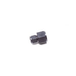 Black anodized aluminum 10AN female to 6AN female adapter fitting by Radium Engineering.