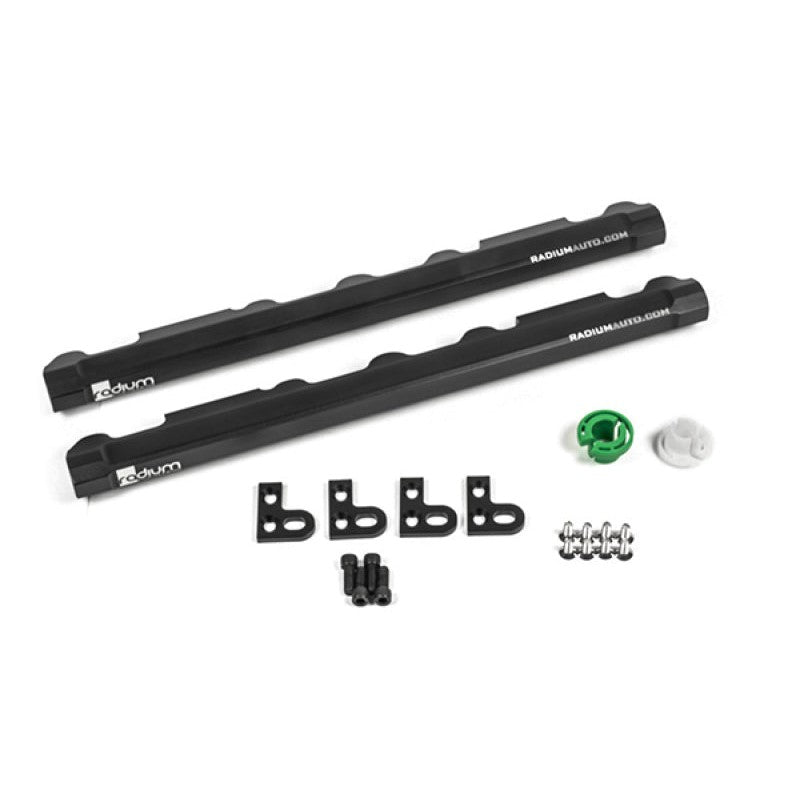 Radium Engineering high-flow fuel rail set for 1986-1995 Ford Mustang with 302 or 351 Windsor engines
