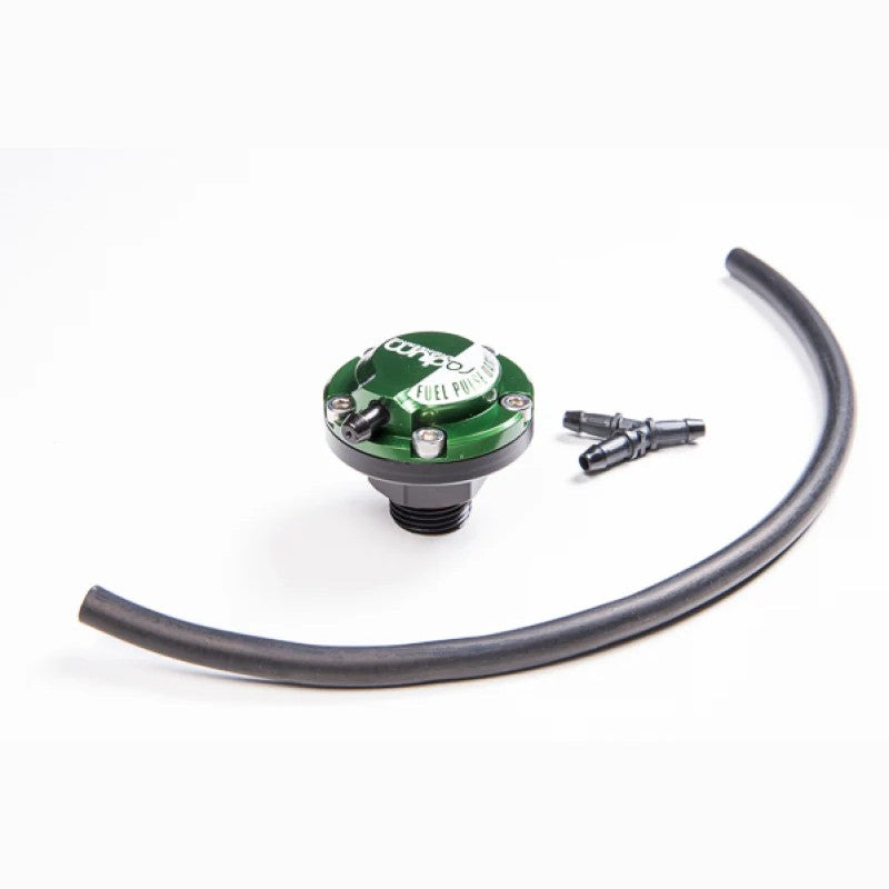 Radium Engineering FPD-R vacuum-referenced fuel pulse damper with 3/8 NPT male fitting