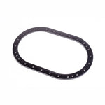 Black anodized 24-bolt circular aluminum nut ring for Radium RA-series fuel cells
