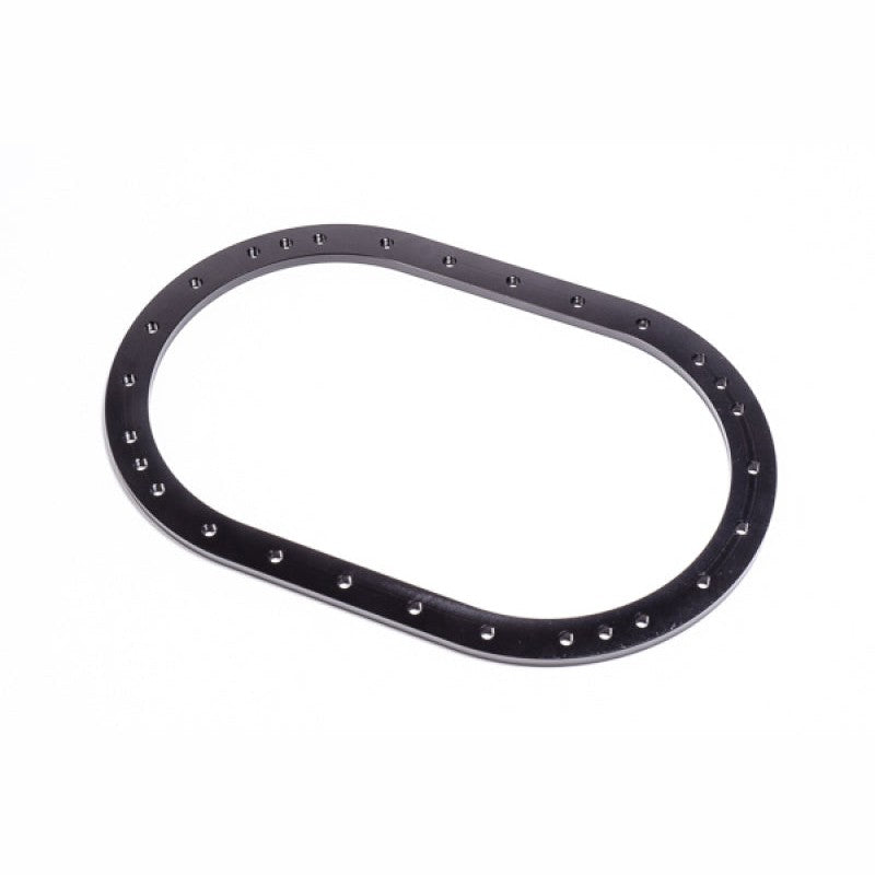 Black anodized 24-bolt circular aluminum nut ring for Radium RA-series fuel cells