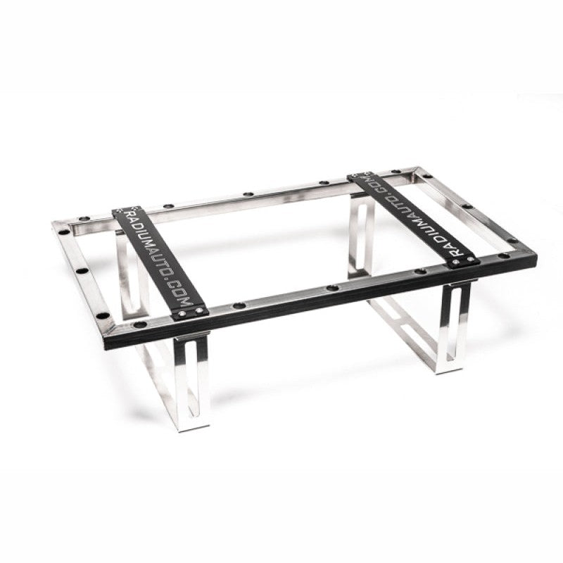 Stainless steel multi-piece weld-in mounting cage for Radium Engineering 10 gallon RA-series fuel cells