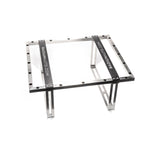 Stainless steel weld-in mounting cage for Radium Engineering 22 gallon fuel cells.