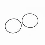 Pair of black replacement O-rings for Radium Engineering fuel filter housing bodies