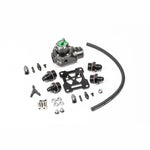 Green anodized aluminum Radium Engineering FPR-D fuel pressure regulator and pulse damper