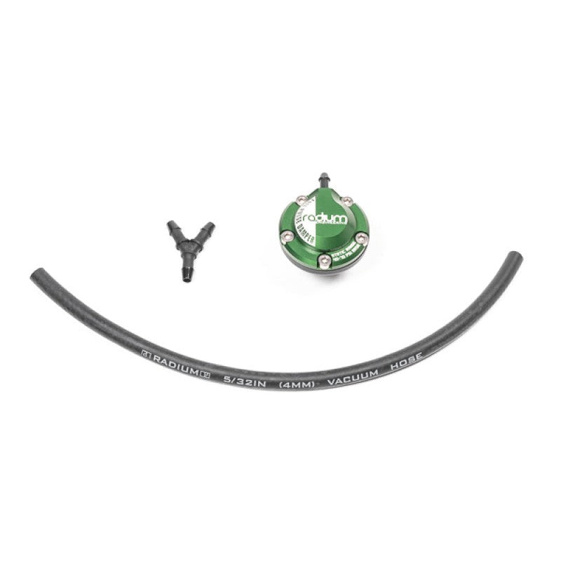 Black Radium Engineering fuel pulse damper with 8AN ORB male swivel fitting