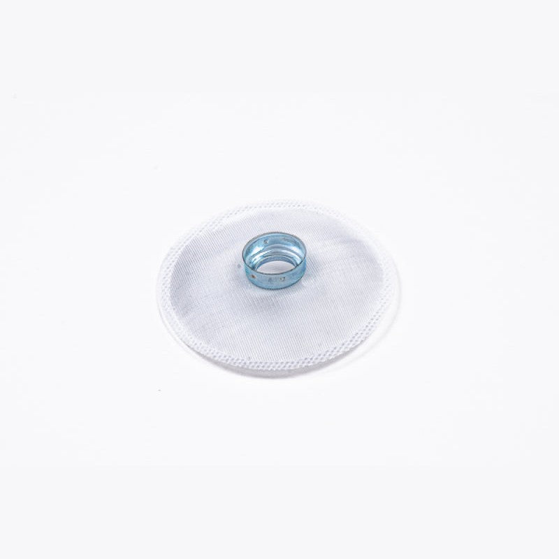 Radium Engineering 19mm fuel pump inlet filter sock designed for Ti Automotive E5LM pumps