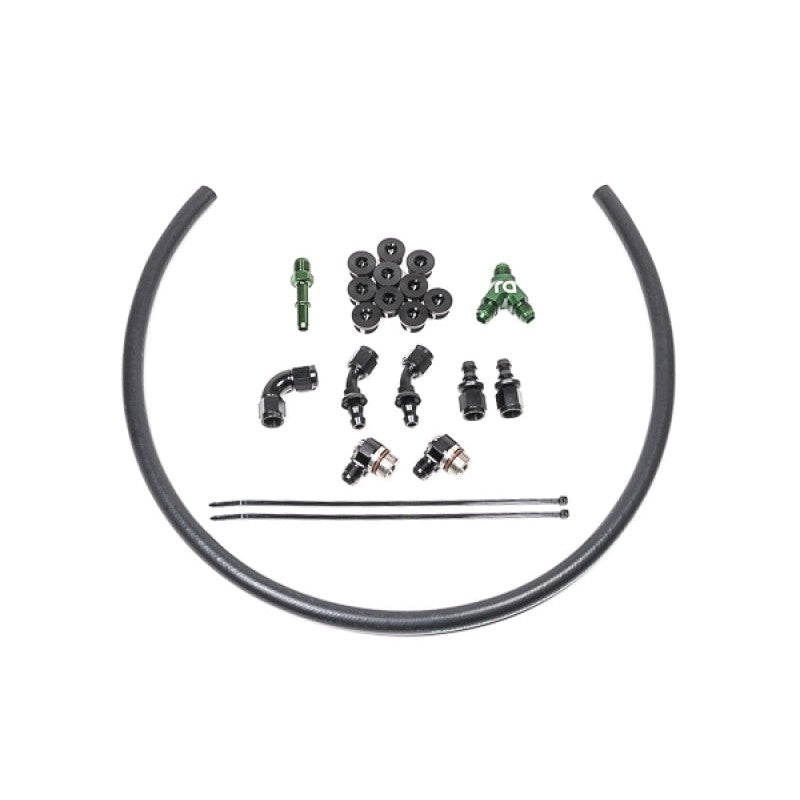 Radium Engineering 20-0545 fuel rail plumbing kit with fittings and hardware for GM LSA and LS9 engines