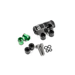 Radium Engineering 20-1113 CNC machined aluminum fuel rail for Mazda 13B primary top feed conversion.