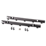 Anodized Radium Engineering high-flow fuel rail kit for Audi R8 and Lamborghini Huracan port injection systems.