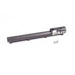 Anodized black CNC aluminum fuel rail for Honda B-Series engines featuring 8AN ORB ports.