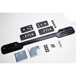 Black anodized Radium Engineering modular rear clam mounting kit hardware for 2005-2011 Lotus Elise 2ZZ-GE