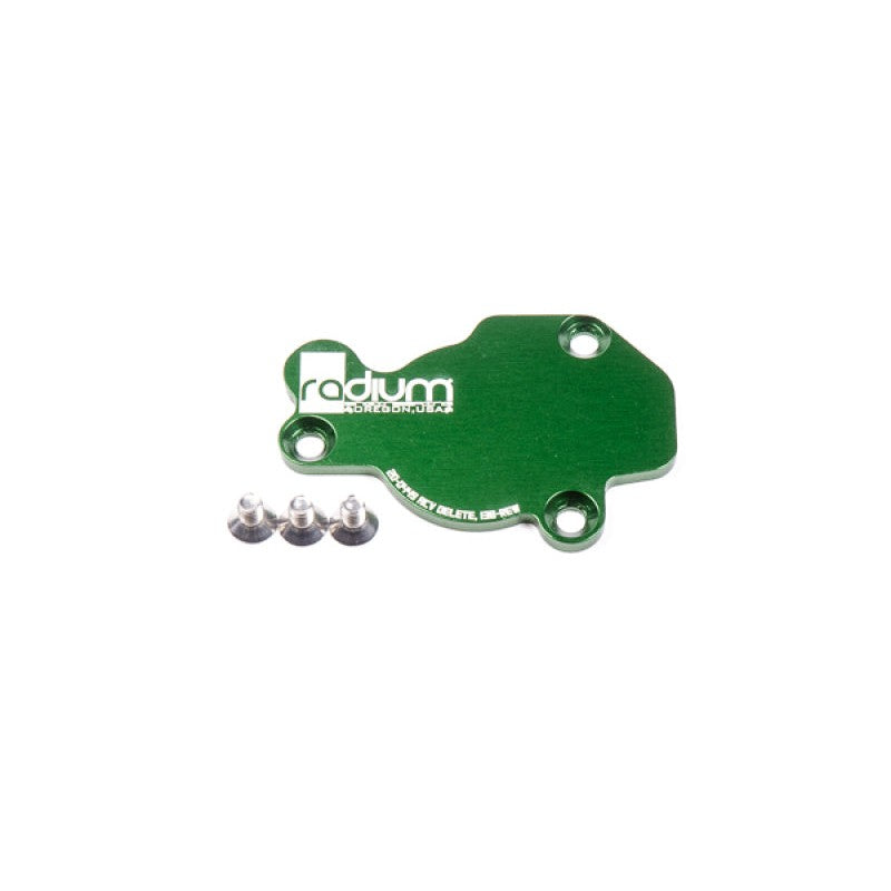 Radium Engineering ACV block off plate for 1993-1995 Mazda RX-7 13B-REW intake manifold.