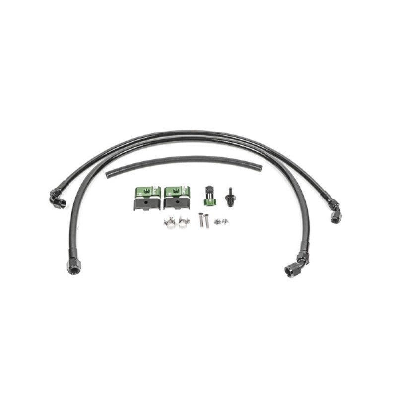 Radium Engineering fuel lines and adapter fittings for 20-1332 Mitsubishi Evo 6 fuel hanger connection kit.