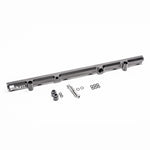Black anodized Radium Engineering high-flow fuel rail for Nissan RB26DETT engines