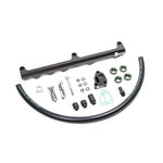 Radium Engineering high-flow aluminum fuel rail kit for Nissan SR20DET with stainless hardware and idle motor spacers