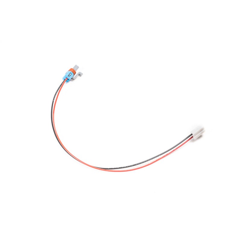 Radium Engineering 17-inch fuel pump connector harness with specialized plug for Walbro E85 pumps.