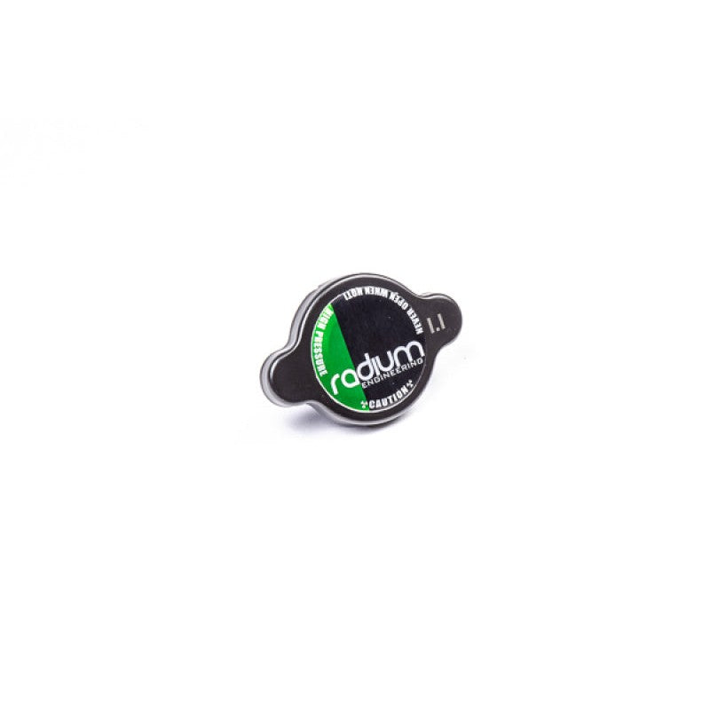 Black Radium Engineering Type-A radiator cap with 1.1 bar pressure rating logo