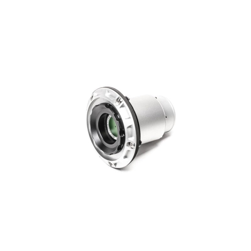 Radium Engineering vented female dry break fuel filler with a 2.25-inch rear hose barb for remote mounting.