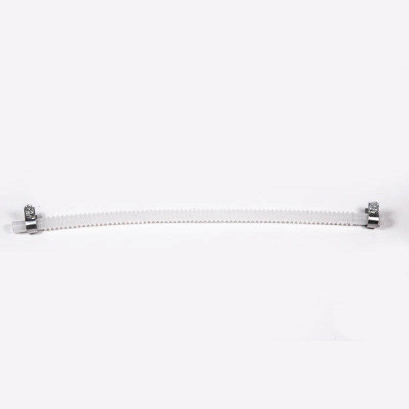 Radium Engineering 17.7-inch long 5/16-inch ID corrugated submersible PTFE fuel hose for in-tank fuel systems.