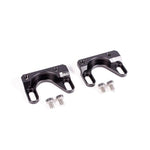 Radium Engineering CNC machined aluminum fuel rail mounting bracket adapters for Subaru top-feed fuel rail conversion