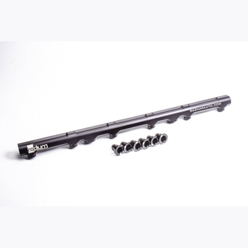 Anodized CNC machined aluminum Radium Engineering fuel rail for Toyota 2JZ-GE engines