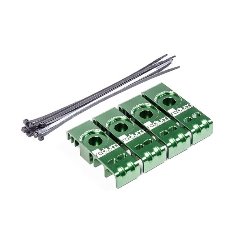 Anodized aluminum fuel and brake line retainer kit for 1993-1998 Toyota Supra JZA80.