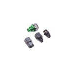 Radium Engineering universal in-line check valve assembly with two -8AN male adapter fittings