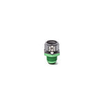 Radium Engineering universal in-line check valve with female 8AN ORB inlet and male 10AN flare outlet